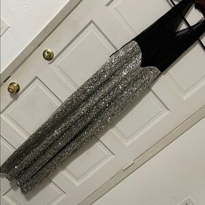 Lovers + Friends Black and Silver Maxi Dress